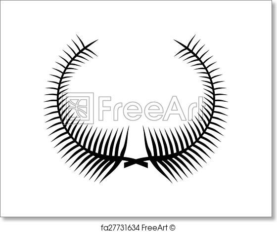 560x470 Free Art Print Of Laurel Wreath Vector Icon Freeart Fa27731634