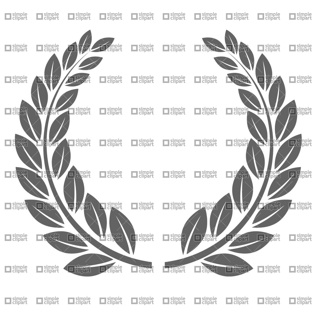 1200x1200 Laurel Wreath Vector Image
