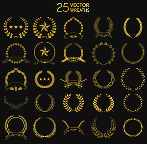300x293 Laurel Wreath Vector Royalty Free Vectors