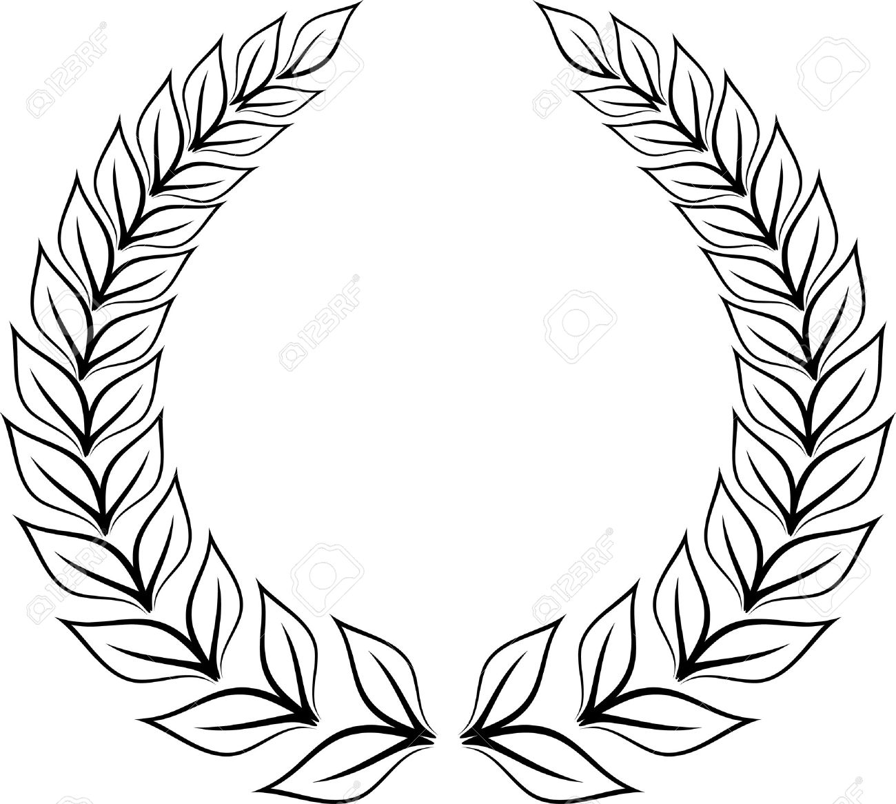 1300x1166 Vector Clipart Wreath