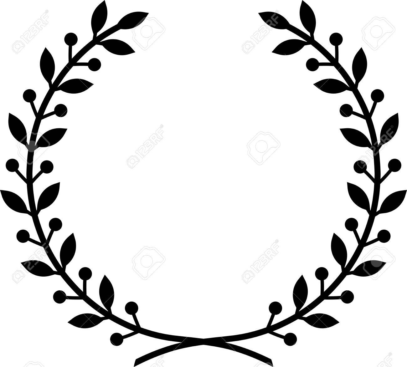 1300x1173 Collection Of Wreath Clipart Vector High Quality, Free