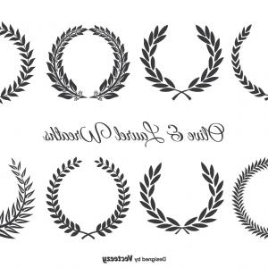 300x300 Royalty Free Stock Photos White Floral Laurel Wreath Vector Set