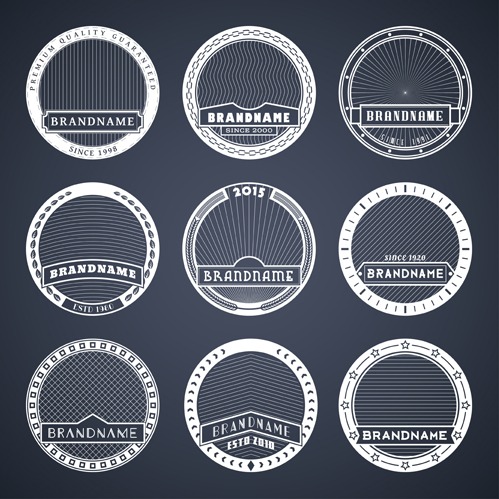 499x499 Blank Laurel Wreath Labels Vintage Vector 03 Free Vectors Ui