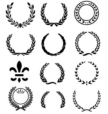 381x401 Laurels Vector 3451