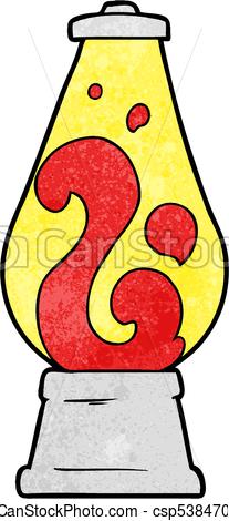 207x470 Cartoon Retro Lava Lamp.