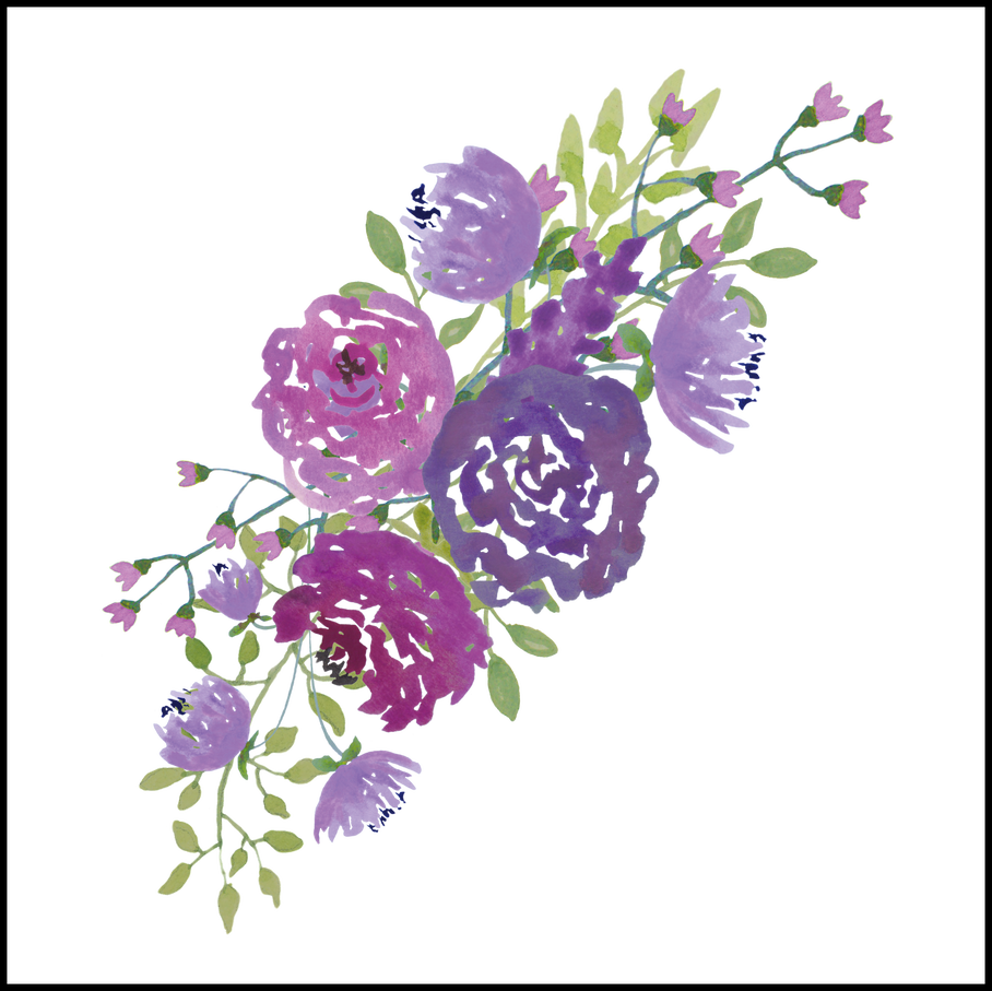 908x907 Collection Of Free Lavender Vector Bouquet. Download On Ubisafe
