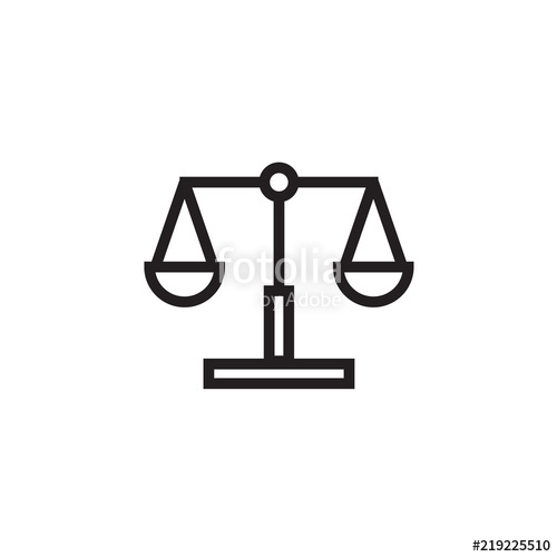 500x500 Law Scale Icon Vector Illustration, Eps10. Stock Image And