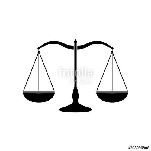 500x500 Law Scale Icon Vector Illustration Stock Image And Royalty Free