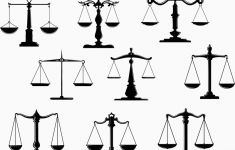 235x150 Scale Vector Fresh Black Law Scale Icons With Balance Position
