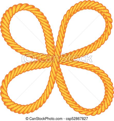 443x470 Lasso Rope Vector Art Illustration.