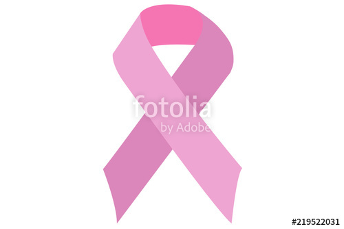 500x334 Lazo Rosa Contra El De Mama. Stock Image And Royalty Free
