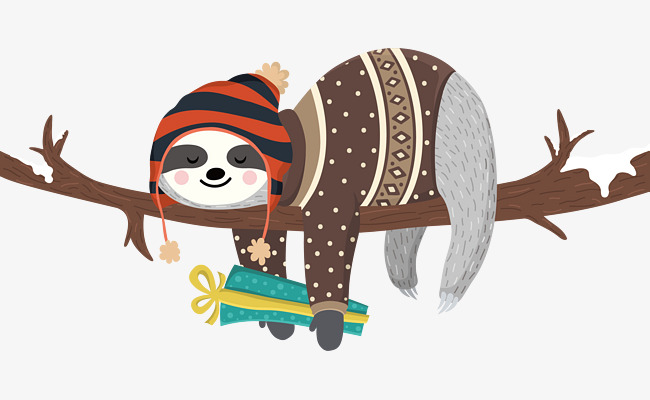650x400 Wearing A Hat Of Lazy Vector, Hat Vector, Sloth, Animal Png And