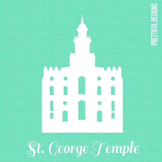 570x570 St. George Utah Temple Lds Mormon Clip Art Png Eps Svg Vector Etsy