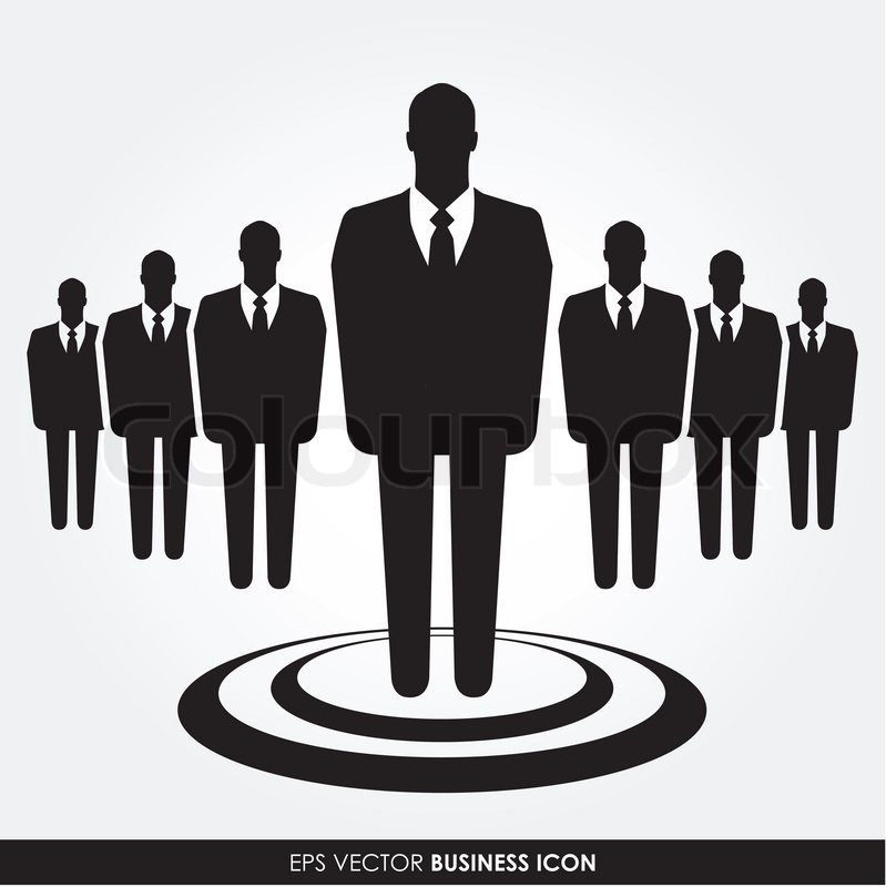 799x800 A Businessman Standing Out From The Crowd
