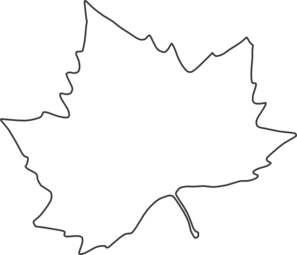 297x255 Leaf Outline Clip Art
