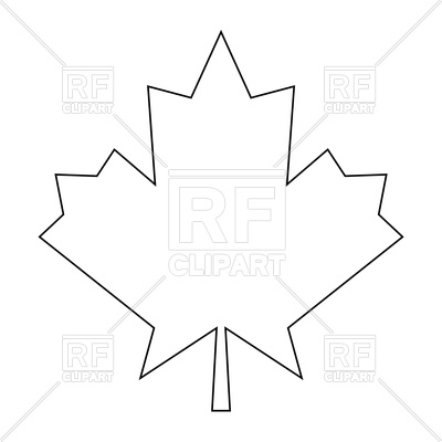 400x400 Maple Leaf Outline Icon Vector Image Vector Artwork Of Icons And