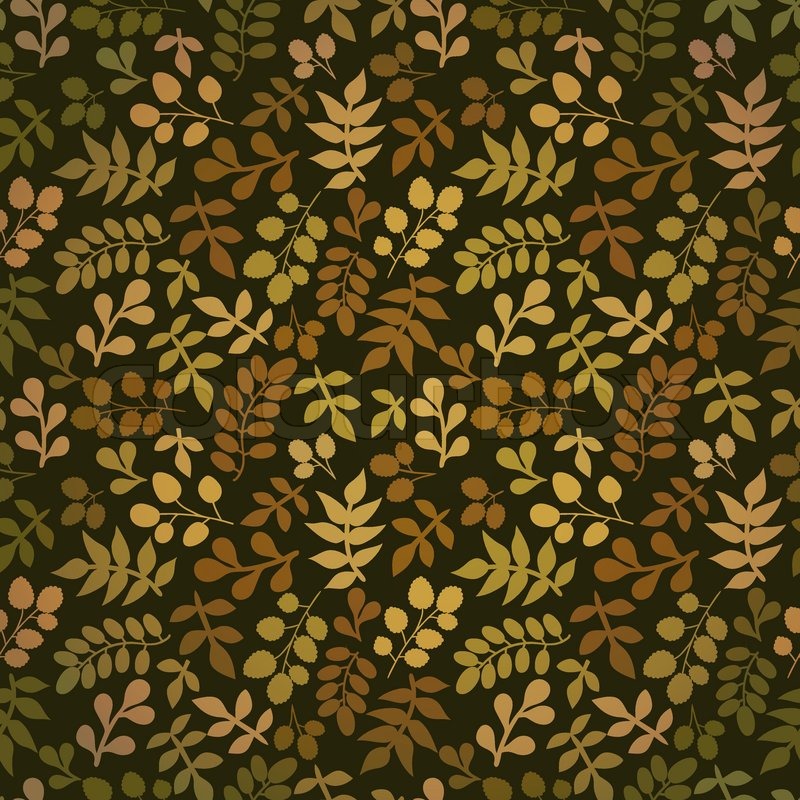 800x800 Seamless Pattern With Leaf, Abstract Leaf Texture, Endless