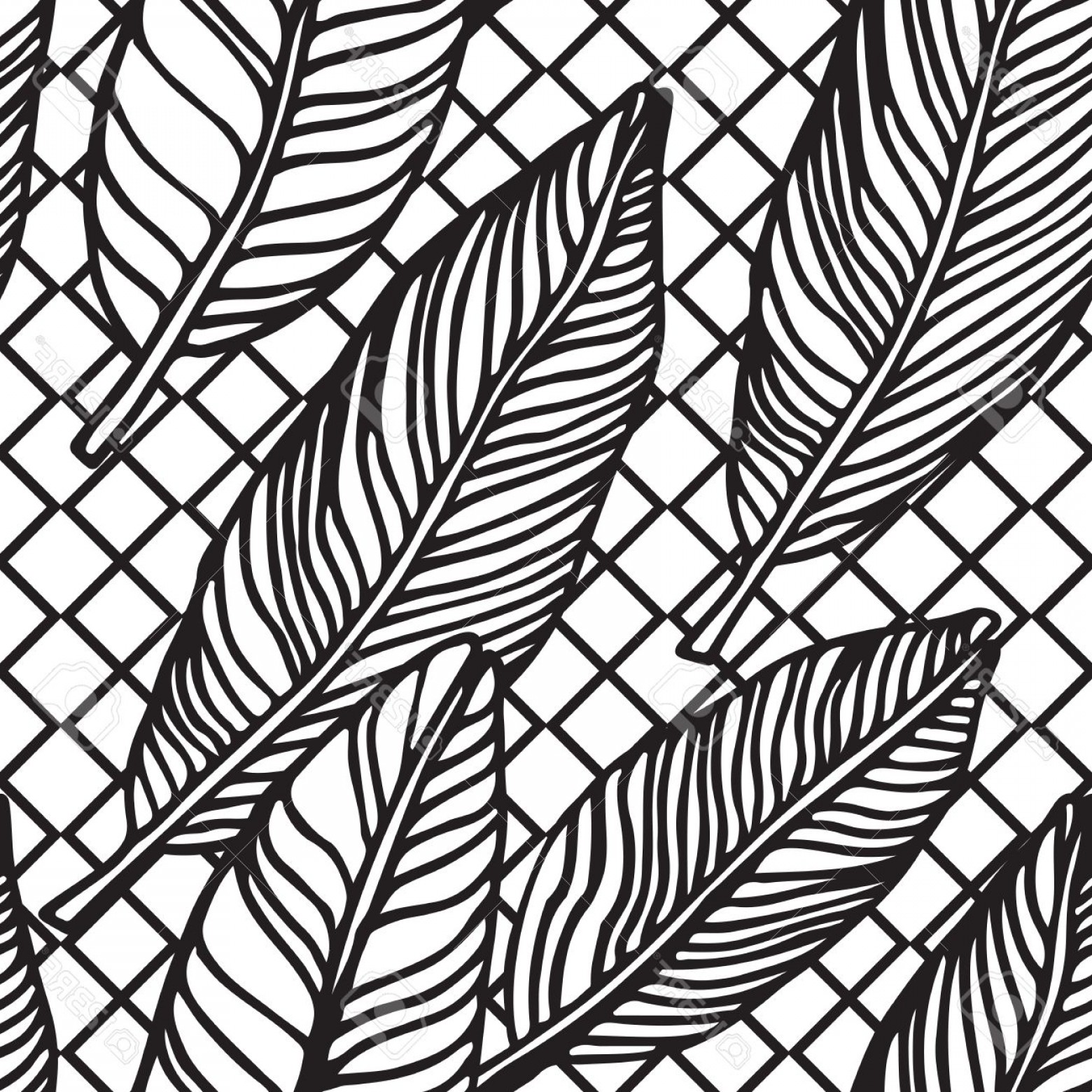 1560x1560 Stripe With Leaf Vector Shopatcloth