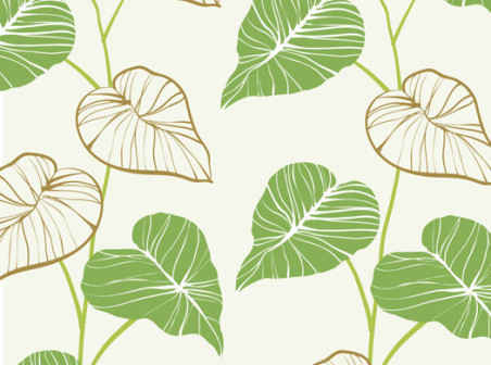 452x336 Fresh Hand Painted Leaves Vector Background Free Vector