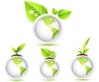 336x280 Green Leaf Vector Pack 3