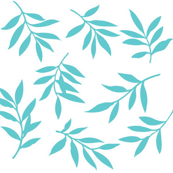 600x600 Simple Leaves Vector Pattern Free Download Web