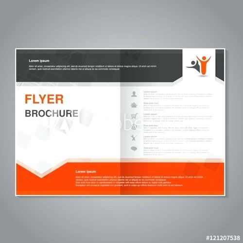 500x500 Simple Brochure Template Free Vector Leaflet Ks1