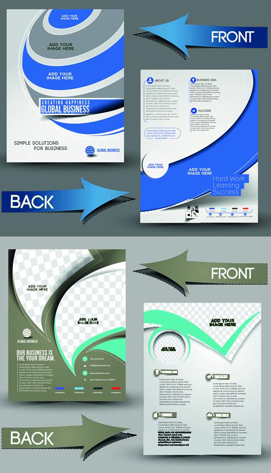 550x958 Commercial Leaflet Vector [Eps]