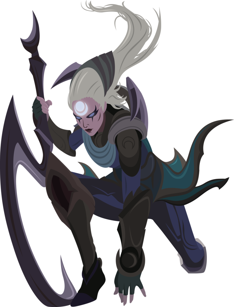 782x1022 Minimalist Diana Vector League Of Legends By Inkrose98