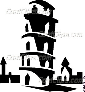 276x300 Leaning Tower Of Pisa Vector Clip Art