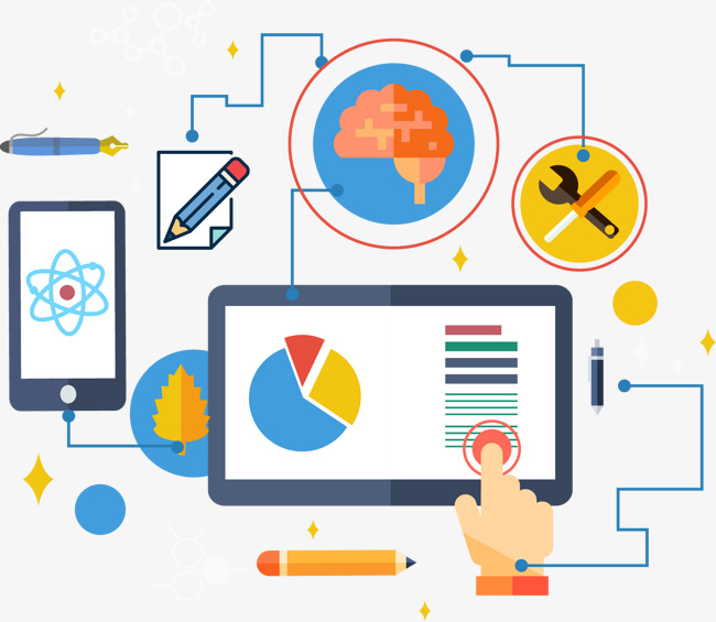 650x565 Network Learning Vector Illustration, Network Vector, Vector