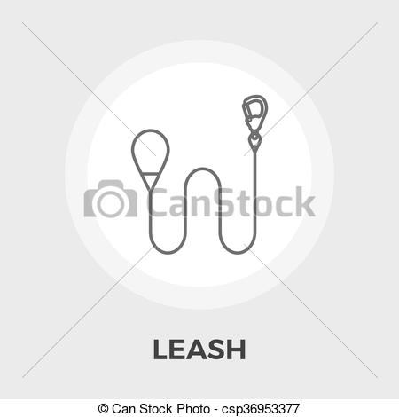 450x470 Leash Vector Flat Icon. Leash Icon Vector. Flat Icon Isolated On