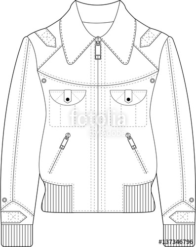 397x500 Leather Jacket Fashion Template Stock Image And Royalty Free