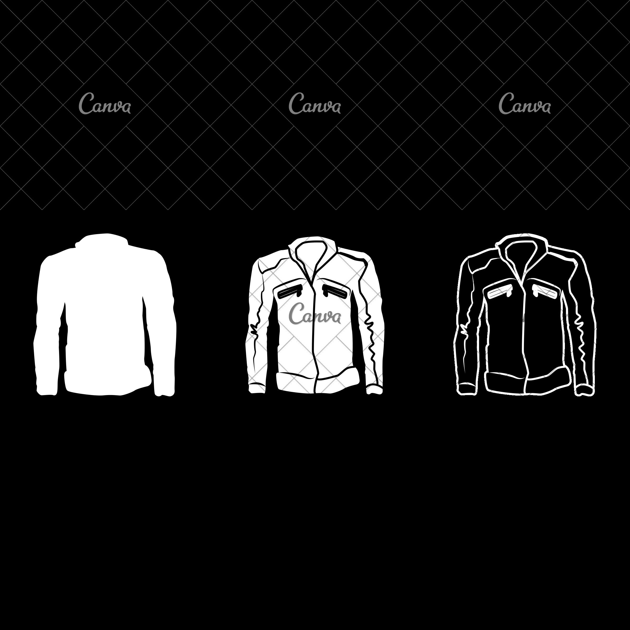2400x2400 Men Leather Jacket Vector