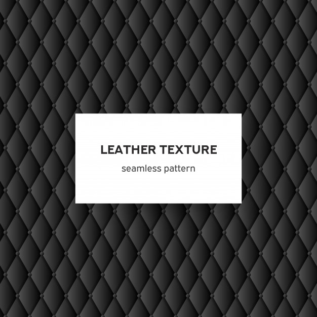 626x626 Black Leather Texture Seamless Pattern Vector Background For