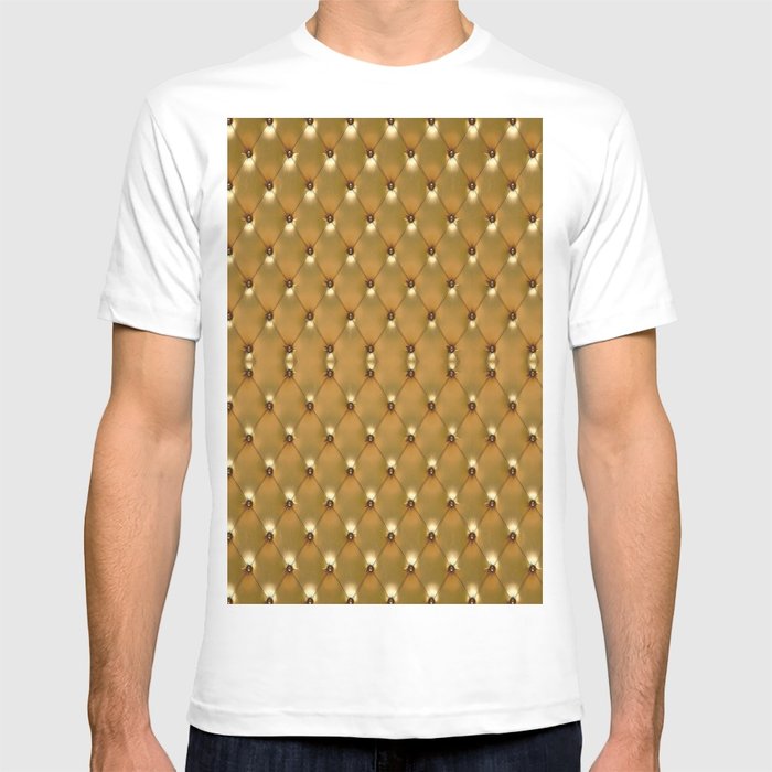 700x700 Luxury Golden Leather Vector New Design T Shirt By Happinessart