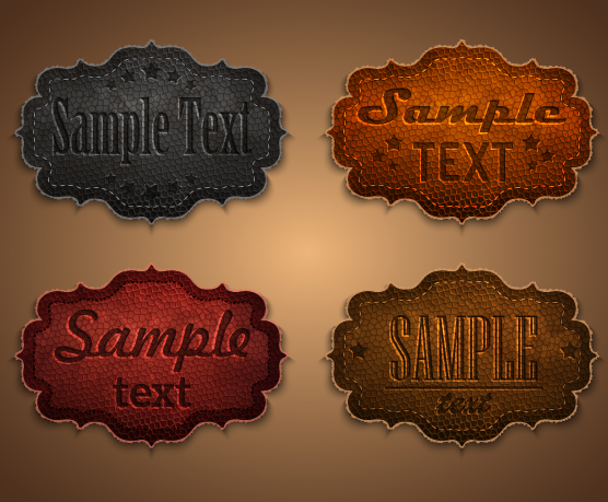 556x459 Old Leather Labels Design Vector Graphics 03 Free Download
