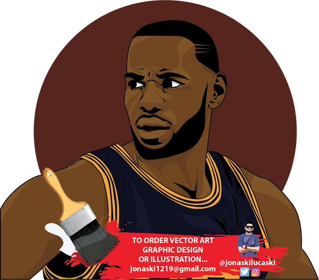 640x563 Jonaski Lucaski Lebron James Vector Art Vector Art