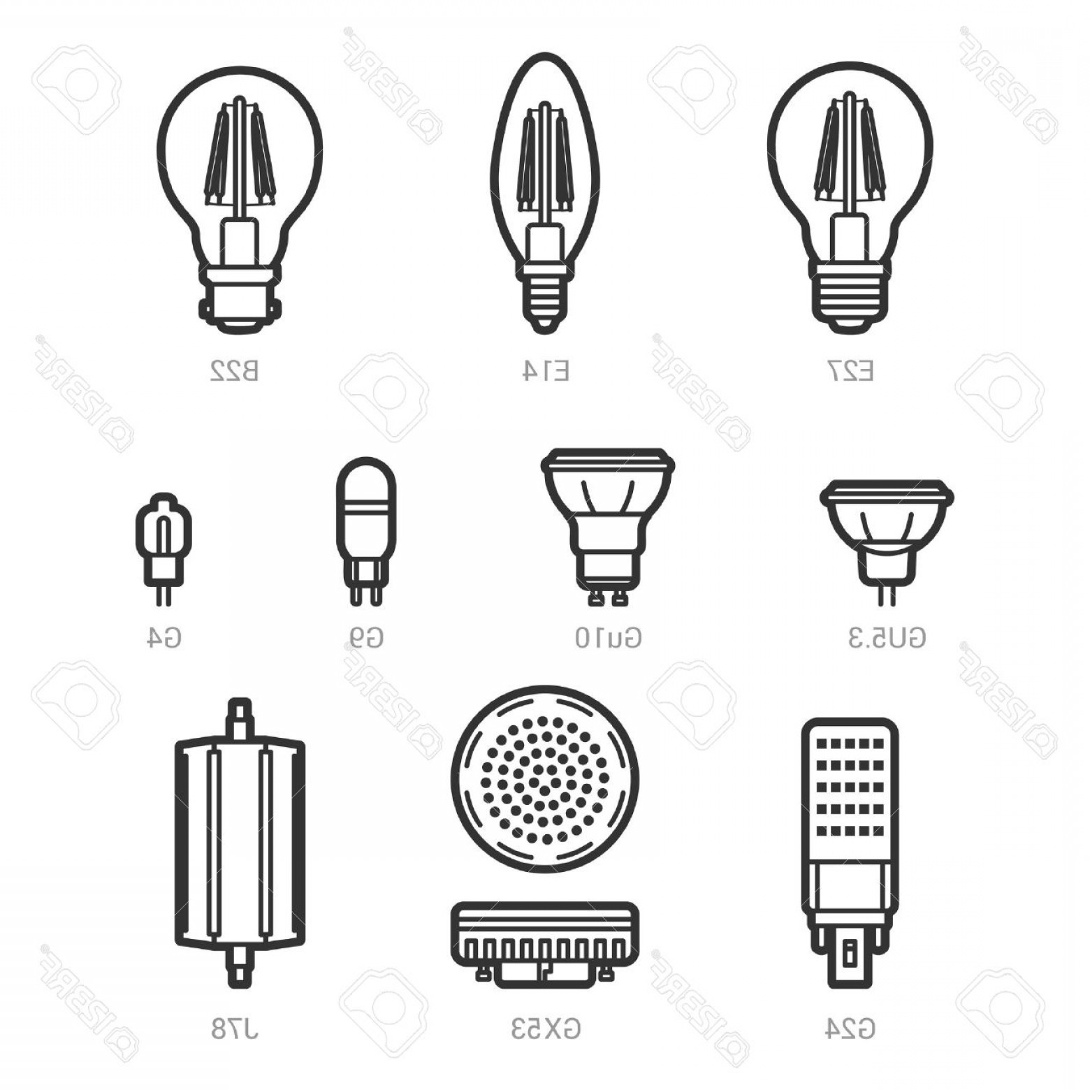 1560x1560 Led Light Bulb Vector Lazttweet