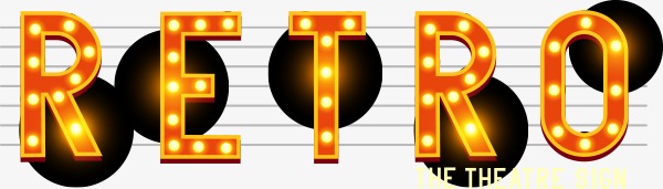 600x171 Vector Yellow Light Led Lighting Letter Retrs, Light Vector
