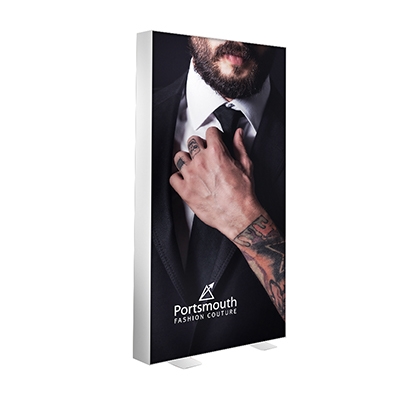 400x400 Vector Led Freestanding Lightbox 150mm Frame With Printed Graphic