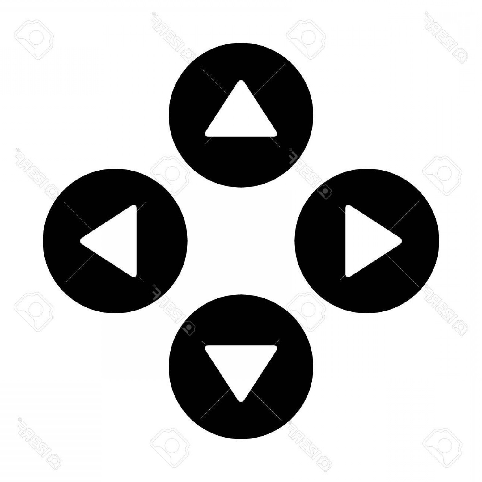 1560x1560 Photostock Vector Up Down Left Right Or North East South West