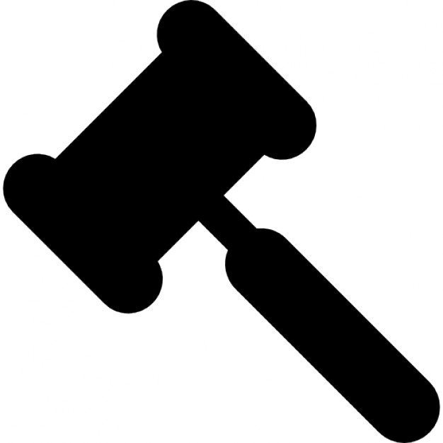 626x626 Legal Hammer Black Shape Icons Free Download
