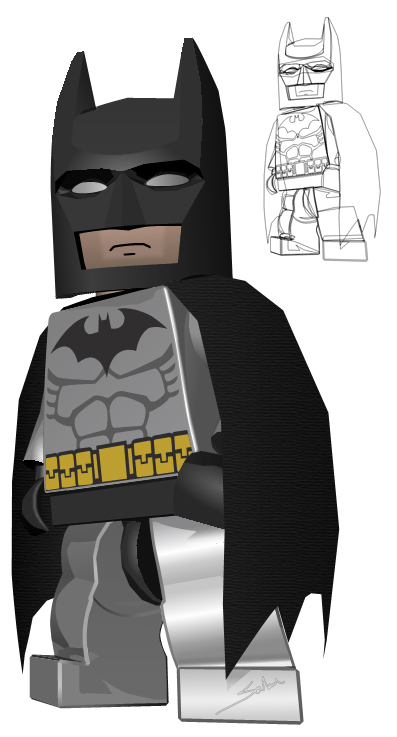 397x737 Lego Batman By Serbanx