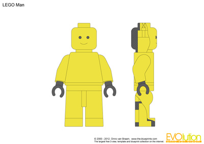 400x283 Lego Man Vector Drawing