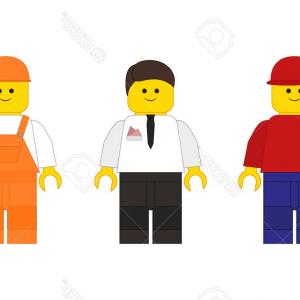 300x300 Photostock Vector Set Of Lego Mans In The Flat Style For Your