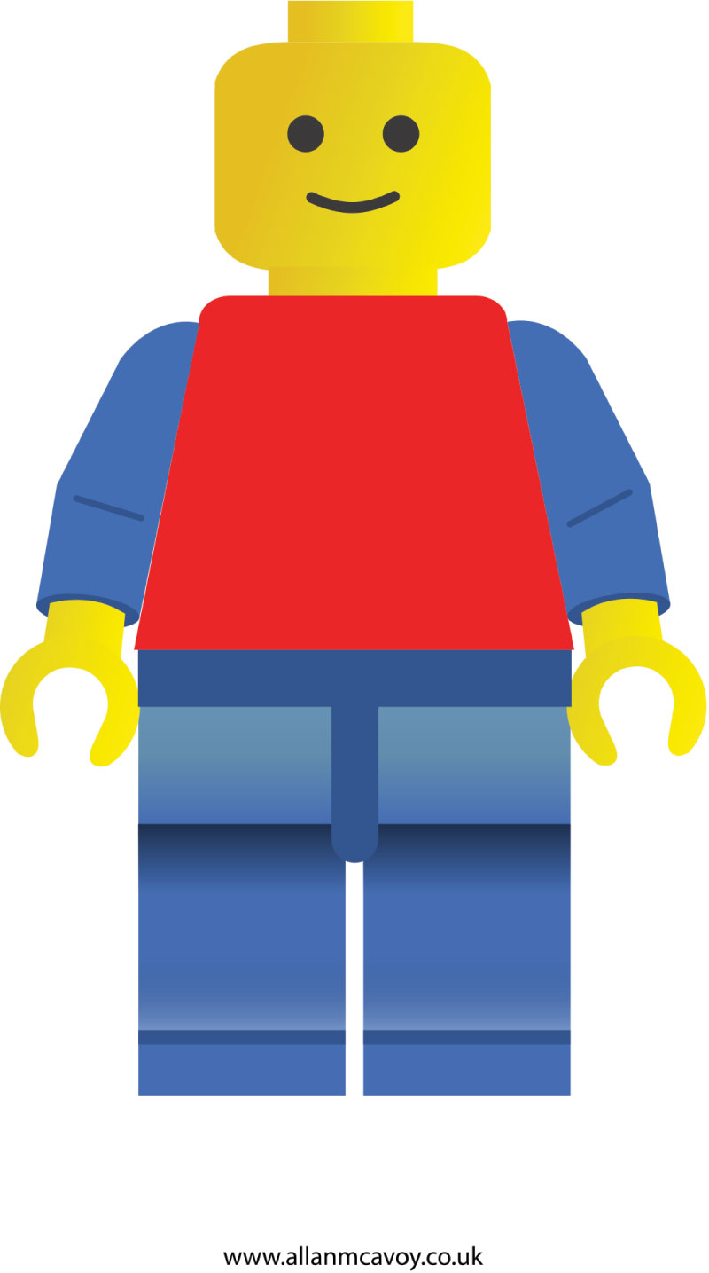 800x1435 Free Lego Man Vector