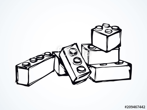 500x377 Lego. Vector Drawing Stock Image And Royalty Free Vector Files On