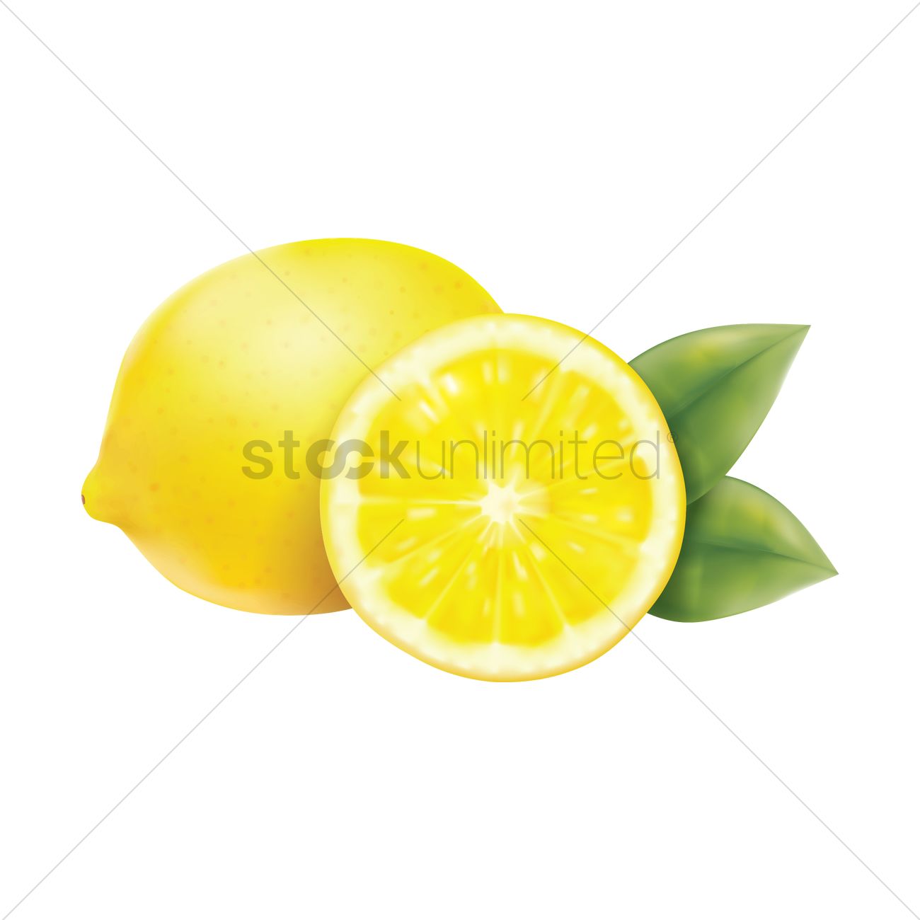 1300x1300 Lemon Vector Image