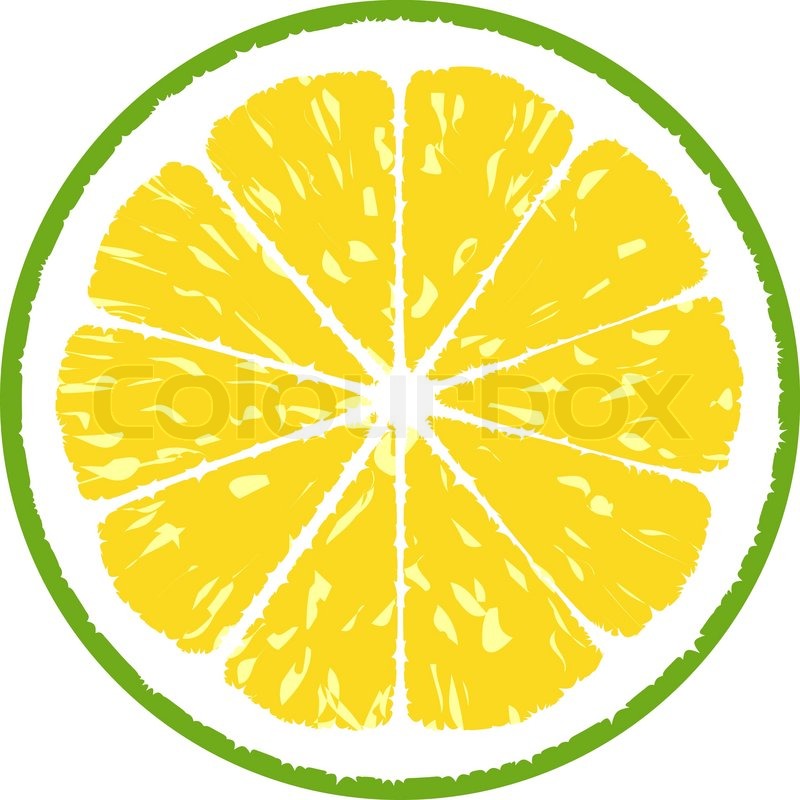 800x800 Lemon Vector Illustration Stock Vector Colourbox