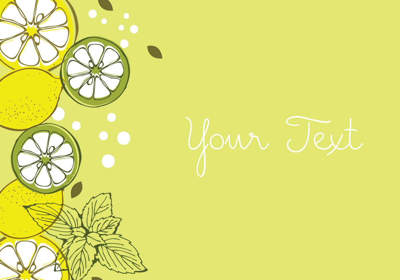 1400x980 Green Lemon Free Vector Art